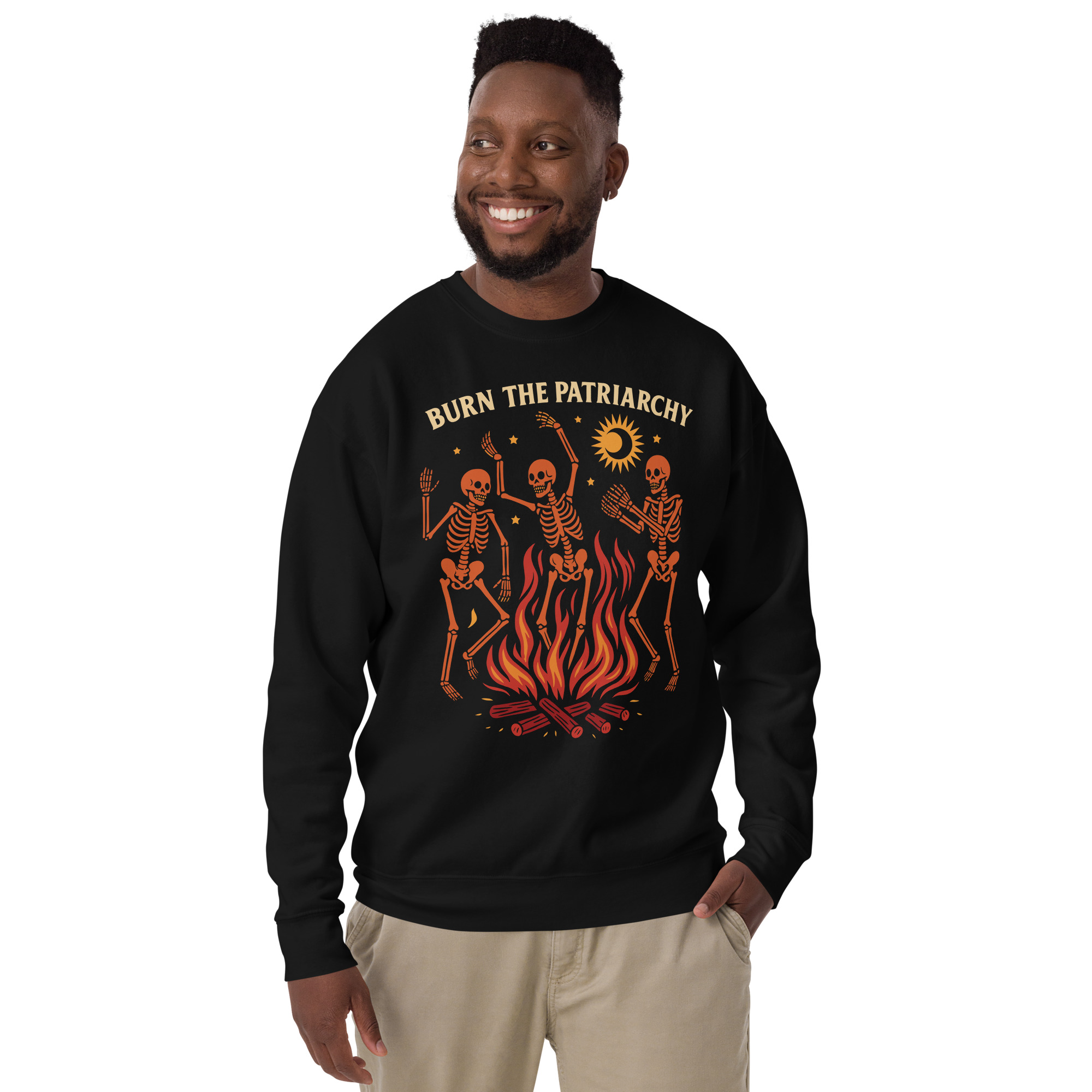 Burn the Patriarchy Premium Sweatshirt - Image 3